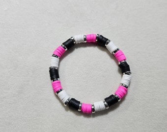 Clay bead bracelet