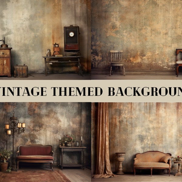 Vintage Digital Backdrop, Vintage Theme, 90s theme, Backdrop Overlay, Nostalgic Theme, Photography, Instant Download