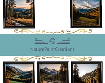 Druckbare Natur Galerie Wand Fotografie SET | Natur Drucke Dekor DIGITAL | NaturePaintCreations |