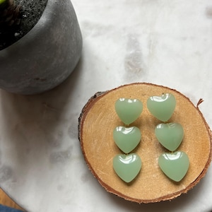 Ohrringe im Erica-Stil Sezane Trio Herz Lesbijouxdeprune grün oder blau