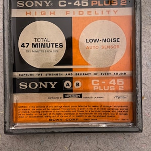 Arte em fita em branco de alta fidelidade da Sony