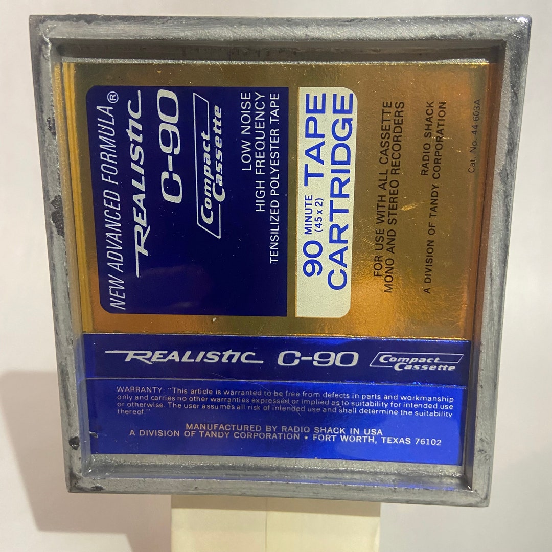 Realistic C-90 Blank Tape Art - Etsy