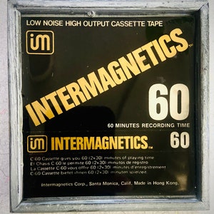 Arte em fita cassete em branco da Intermagnetics