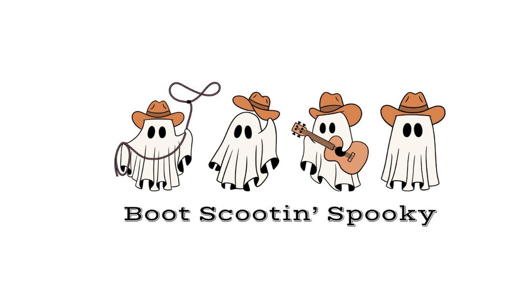Boot Scootin' Spooky Halloween Cowboy Boots SVG and Etsy