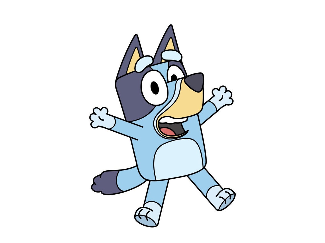 Bluey SVG and PNG Bluey Cartoon Children's Character Bluey and Bingo