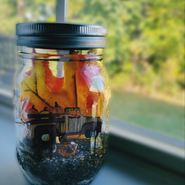 Mason Jar - Decorative Mason Jar - Canning Jar - Solar - Solar Lights - Home Decor