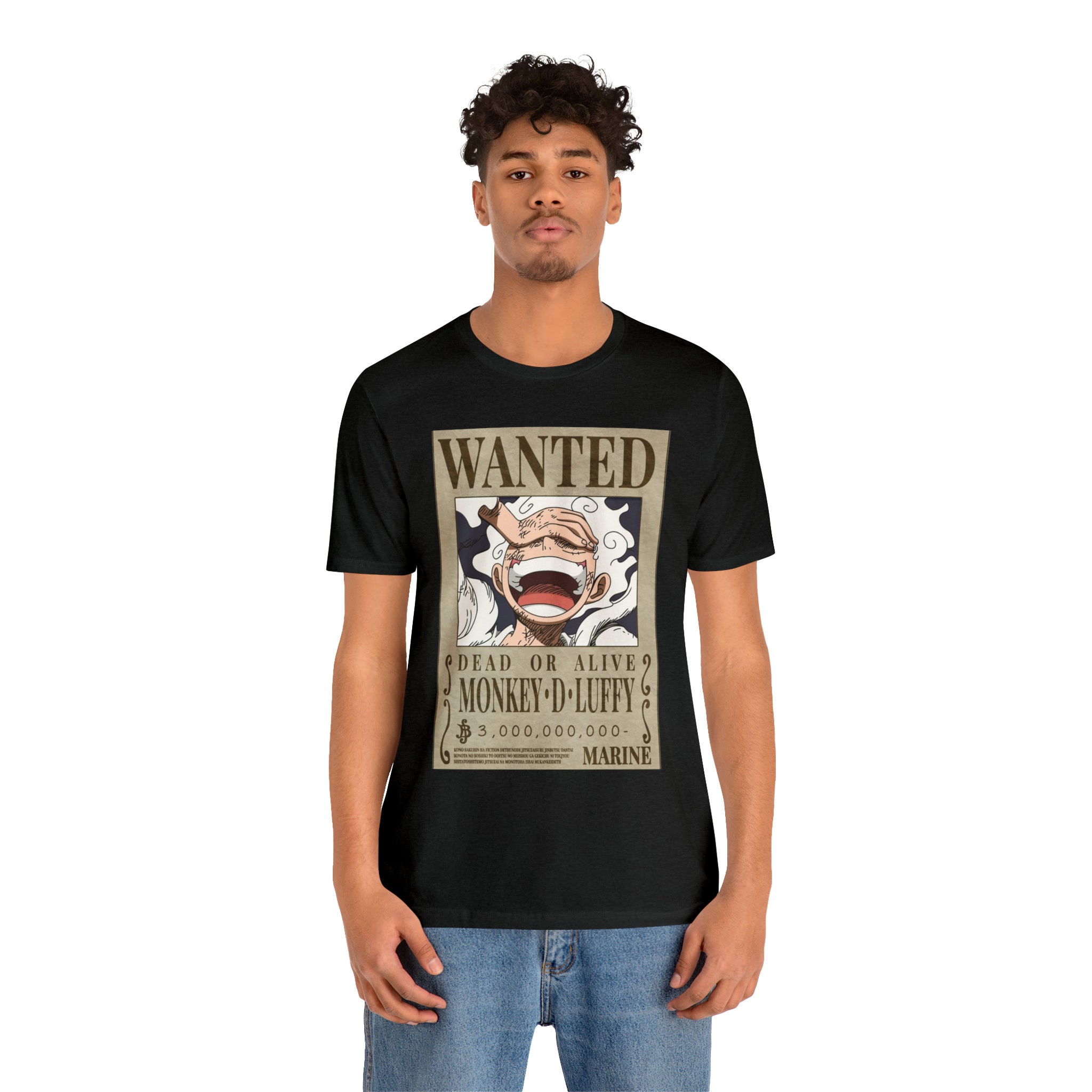 LUFFY WANTED UNISEX TSHIRT - PETROL BLUE - Shasthas