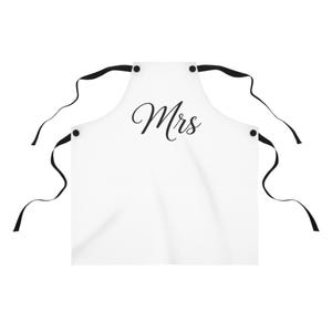 Mrs Script-förkläde | Köksförkläde för brudpar, bröllopsduschförkläde