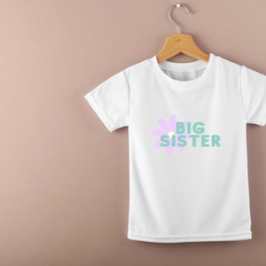 Big Sister Announcement T Shirt, Big Sister Reveal, Pregnancy Announcement, Big Sister Shirt, Baby Announcement, Pregnancy Reveal Shirt