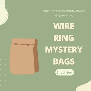 Mystery Wire Ring Grab Bag Non Tarnish Stainless Steel Wire Rings Freebies Included Mystery Blind Box Beaded Jewelry Read Item Description