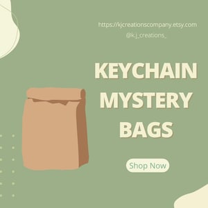 Mystery Keychains Grab Bag Beaded Elastic Wire Charm Freebies Included Mystery Box Blind Box Beaded Wire Jewelry Read Item Description