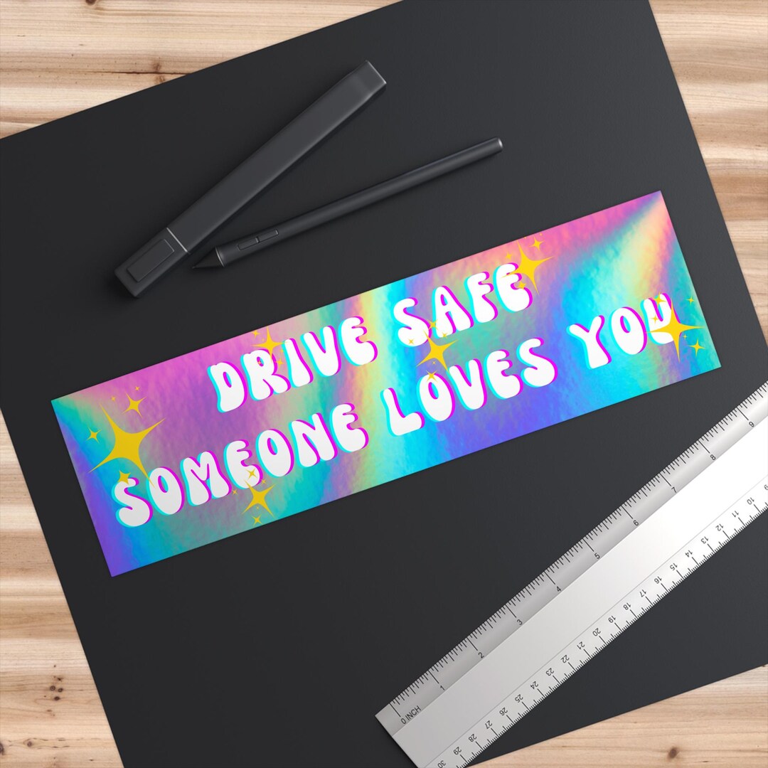 Rainbow Gradient Bumper Sticker, Car Decal, Positive Message - Etsy