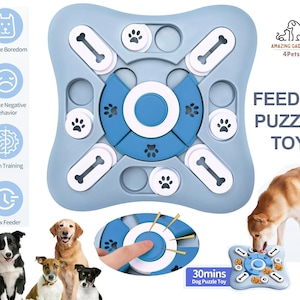 Pet Dog Slow Feeder Puzzle Toy Interactive Increase Puppy IQ Food Dispenser Slowly Eating Non Slip Bowl Pet Puzzle Cat Dogs Training Game