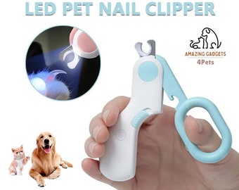 Professional Pet Nail Clipper LED Light Pet Nail Clipper Claw Grooming Scissors for Small Dogs Cats Scissors Dog