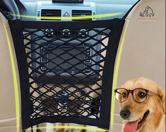 Dog Seat Fences - Pet Protection - Net Safety  - Travel - Back Seat Isolation - Safety Barrier - Car Accessories