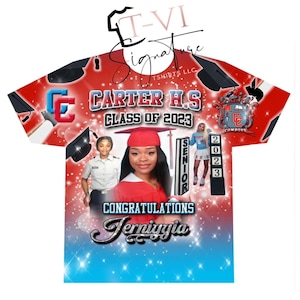 Custom/ Personalized 3D all over shirts (front) Graduation 1