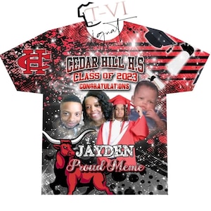 Custom/ Personalized 3D all over shirts (front) Graduation 7