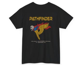 RETRO US Army PATHFINDER Schulshirt (RAZ) in der Luft Unisex aus schwerer Baumwolle