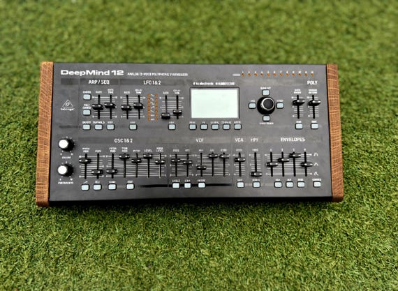 Custom Handmade Wood Panels for the Behringer Deepmind 12D Desktop