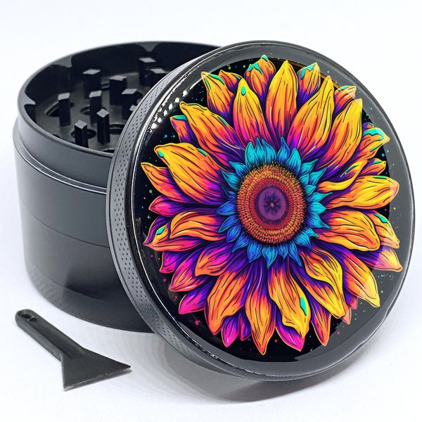 Trippy Sunflower Grinder 2.5 inch