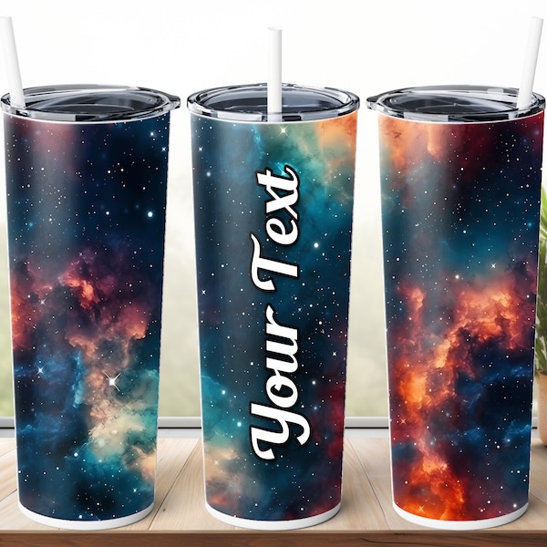 Deep Space 20oz Tumbler, Personalized, Custom Skinny Tumbler