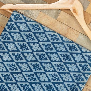 Indian Hand Block Print Fabric By the yard, Cotton Fabric for Dressmaking, Light Weight Soft natural color dyed Mud cloth Fabric
