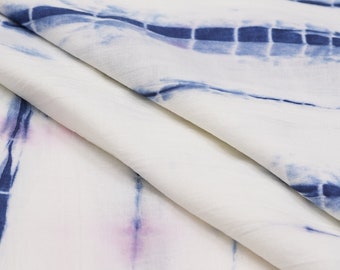 Tie dye stof Katoen lichtgewicht zachte stof DIY Craft Naaistof Natuurlijke kleur Dameskleding Meisjesjurk Stof op maat gesneden
