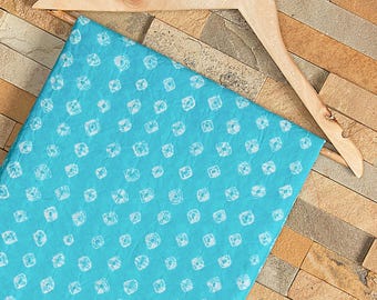 Katoenen shibori-stof: Indiaas tie-dye naaimateriaal