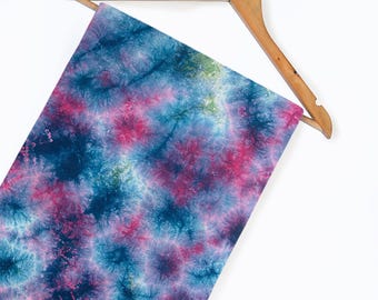 Tie-dye katoenvoile stof, zachte Indiase stof voor kleermakerij