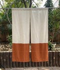 100% Cotton Noren Curtain, Japanese Style Color Block Boho Room Divider product logo