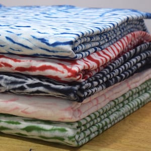 Shibori Tie Dye Nähen Stoff 100% Indische Baumwolle Nähen Stoff Natürliche Farbe Damen Kleidung Mädchen Sommer Kleid Stoff