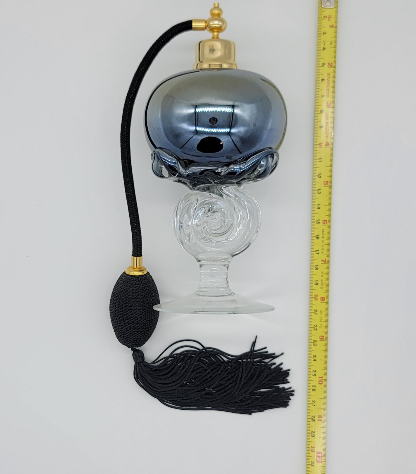 Vintage Art Deco Hand Blown Iridescent Glass Perfume Bottle Atomizer - Etsy