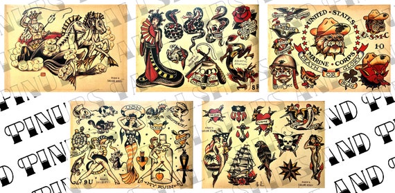 洋書 Sailor Jerry Tattoo Flash Volume 1 Sailor Jerry Tattoo Flash Volume 1 — Bakezori Books