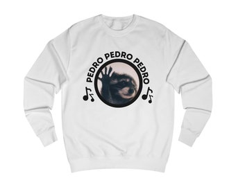 Pedro Pedro Dancing Meme Sweatshirt, Sweatshirt Meme, Waschbär tanzen, Unisex Sweatshirt.