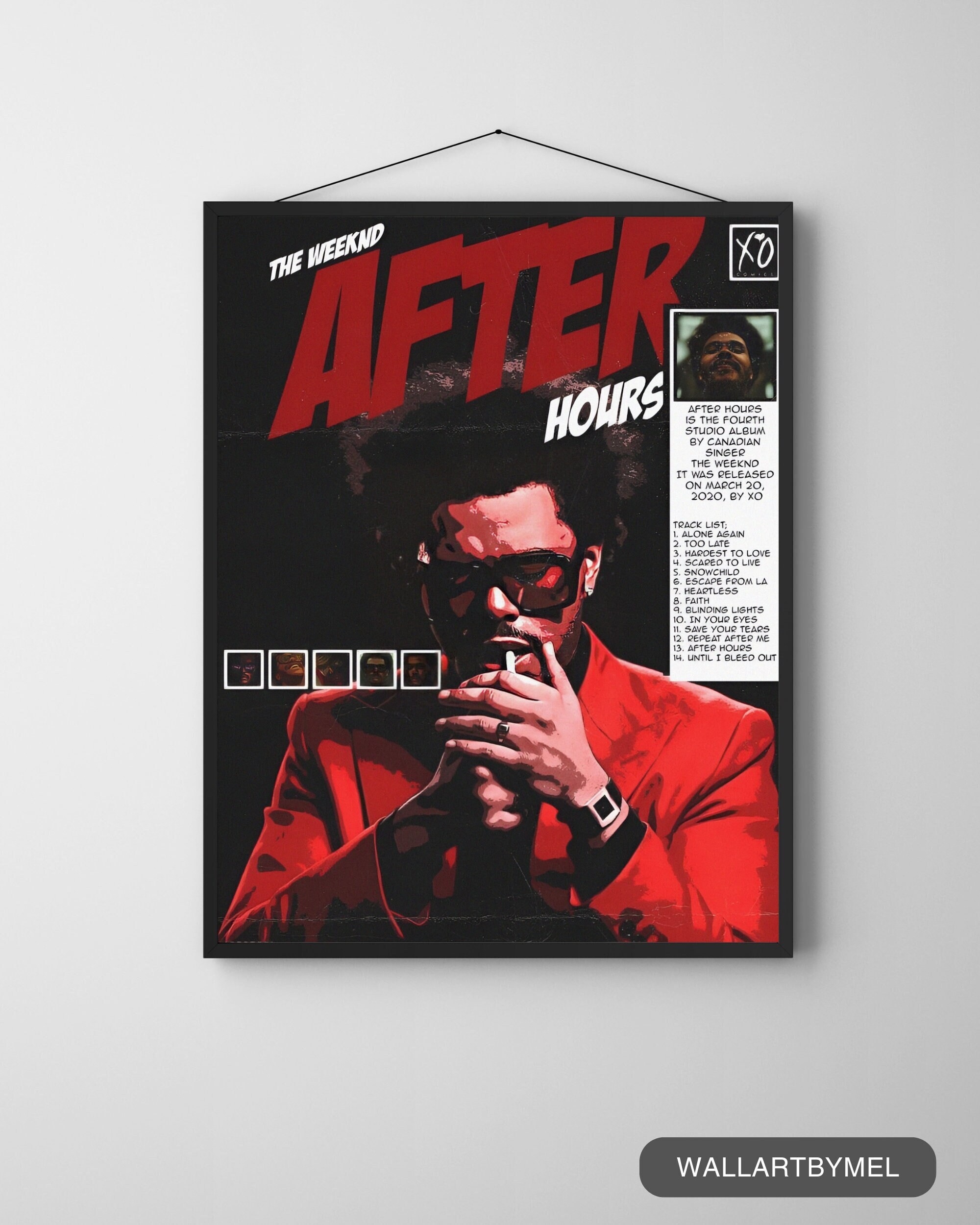 The Weeknd Poster After Hours Poster Album Cover Posters for Room Decor