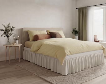 Lenzuola con volant, lenzuola singole, lenzuola, regali personalizzati, decorazioni per la casa, dimensioni personalizzate.