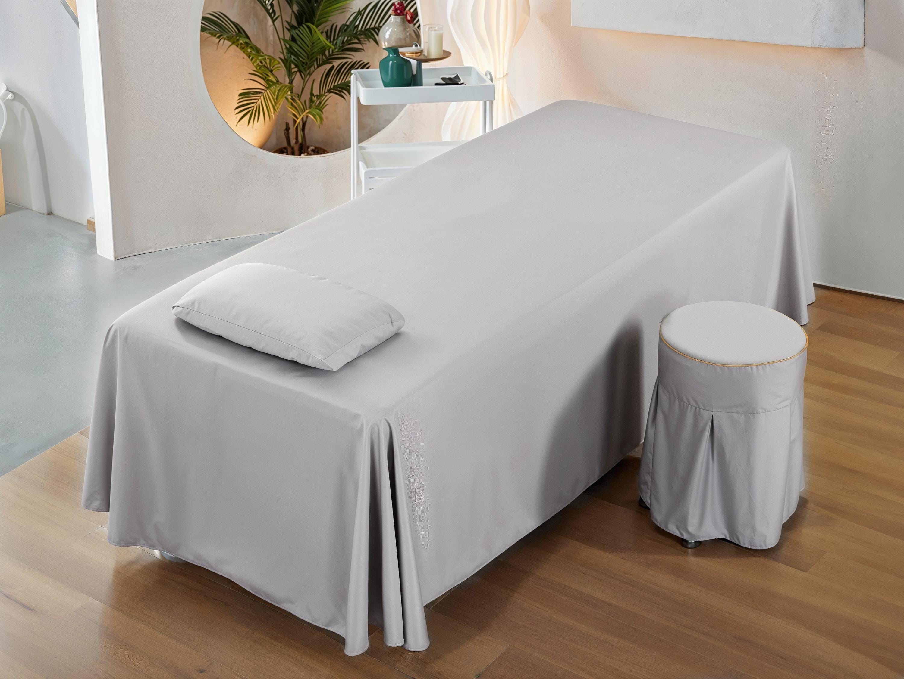 Saloniture 3-Piece Microfiber Massage Table Sheet Set - Premium