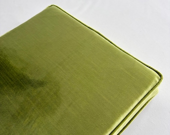 Cuscino moderno in velluto, cuscino verde lucido, cuscino da divano resistente allo sbiadimento per uso interno