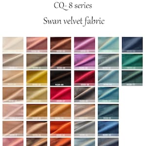 Soft velvet fabrics, cushion fabrics, fabric samples, comfort fabrics, fabrics for backrests, wedges.