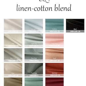 Cotton and linen fabrics, cushion fabrics, fabric samples, comfort fabrics, fabrics for backrests, toilet covers, wedges.