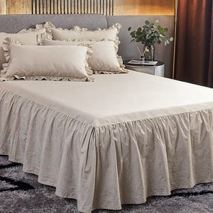 Cotton and linen bedspreads, custom bedspreads, bedroom decoration, bedspreads, handmade, colors available.
