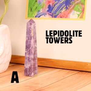 Lepidolite Crystal Towers – Choose Your Exact Stone – One of a Kind Polished Point