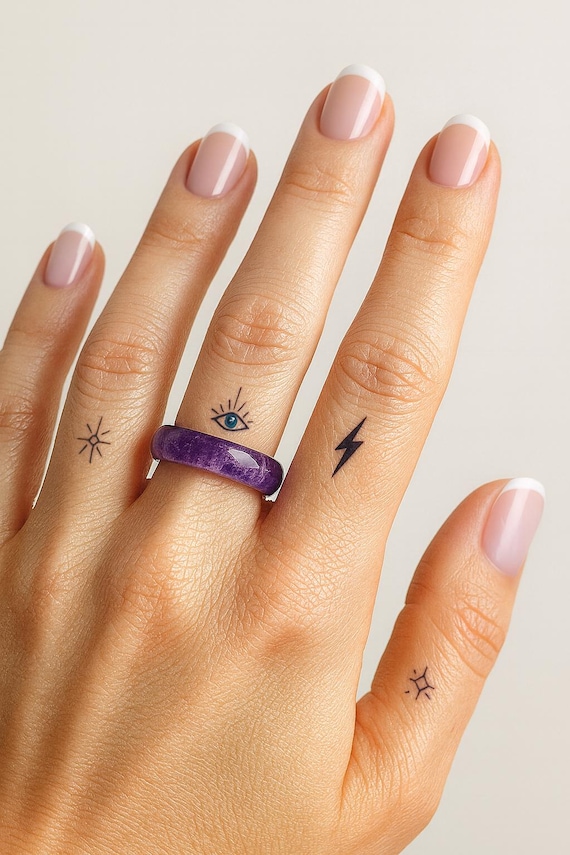 Crystal Rings | Natural Stone Bands