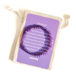 Amethyst Bracelet | Gold Filled Accent