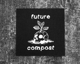 Future Compost Punk Patch | Sew On Screen Printed Patch for Vests Jackets