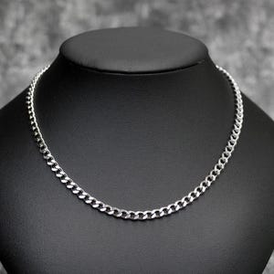 Curb Chain Necklace, Stainless Steel Punk Necklace, Goth Jewelry, Grunge Jewelry, Punk Chain, Alt Jewelry, Chain Necklace, Layering Necklace