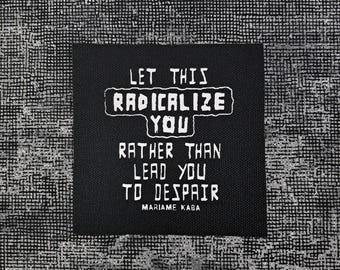 Radicalize You Patch: Sew-On Canvas Punk Patches for Jacket