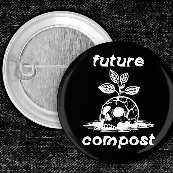 Future Compost, Punk Pins, Punk Vest, Punk Buttons, Battle Vest, Folk Punk, Crust Punk, Anarcho Punk, Trash Punk, Skull Pins, Plant Skull
