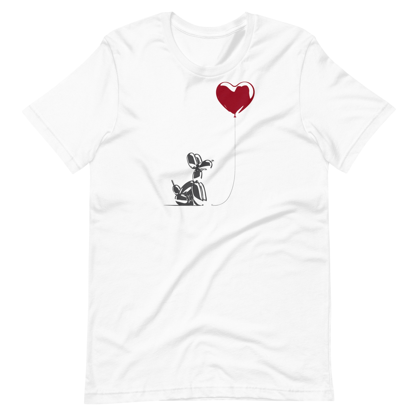 Balloon Dog + Heart Balloon Unisex T-Shirt