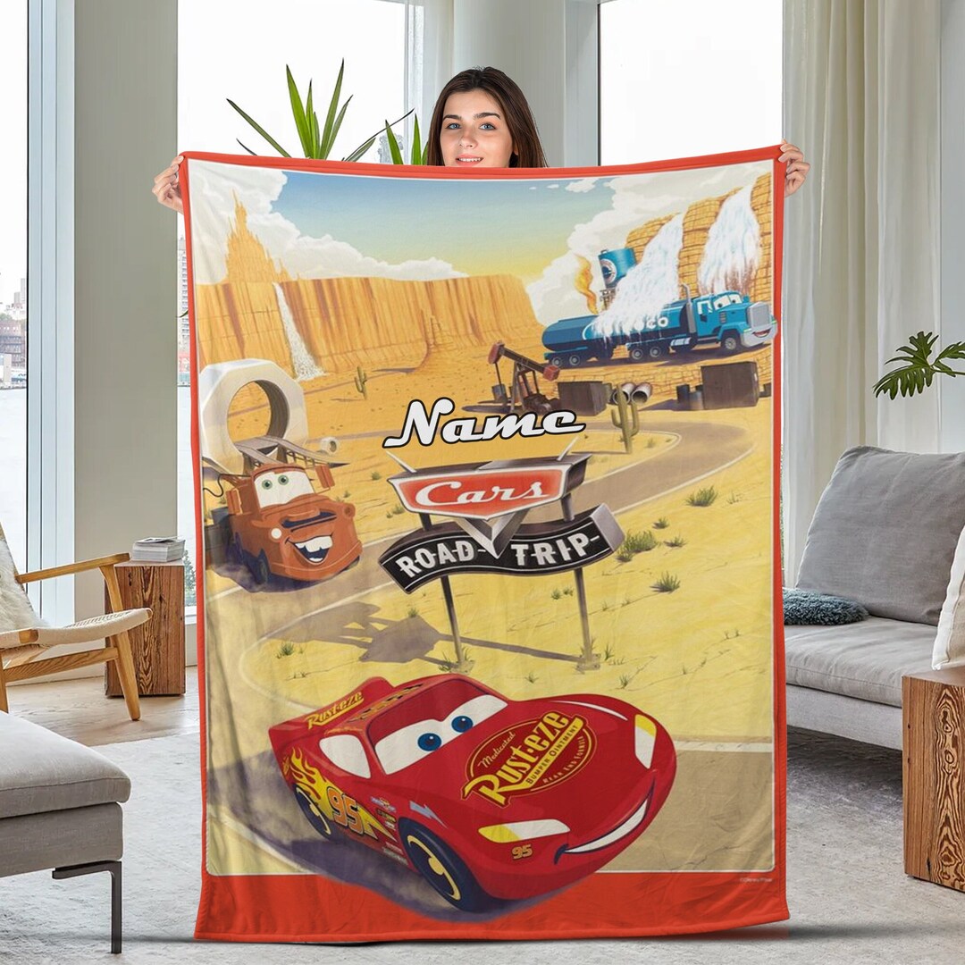 Personalized Disney Cars Blanket Disney Movie Velvet Blanket Etsy